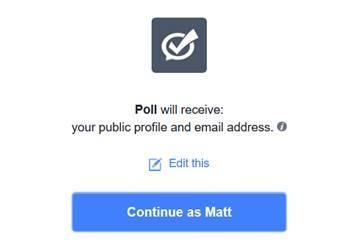 Facebook App - My Polls - App Permissions